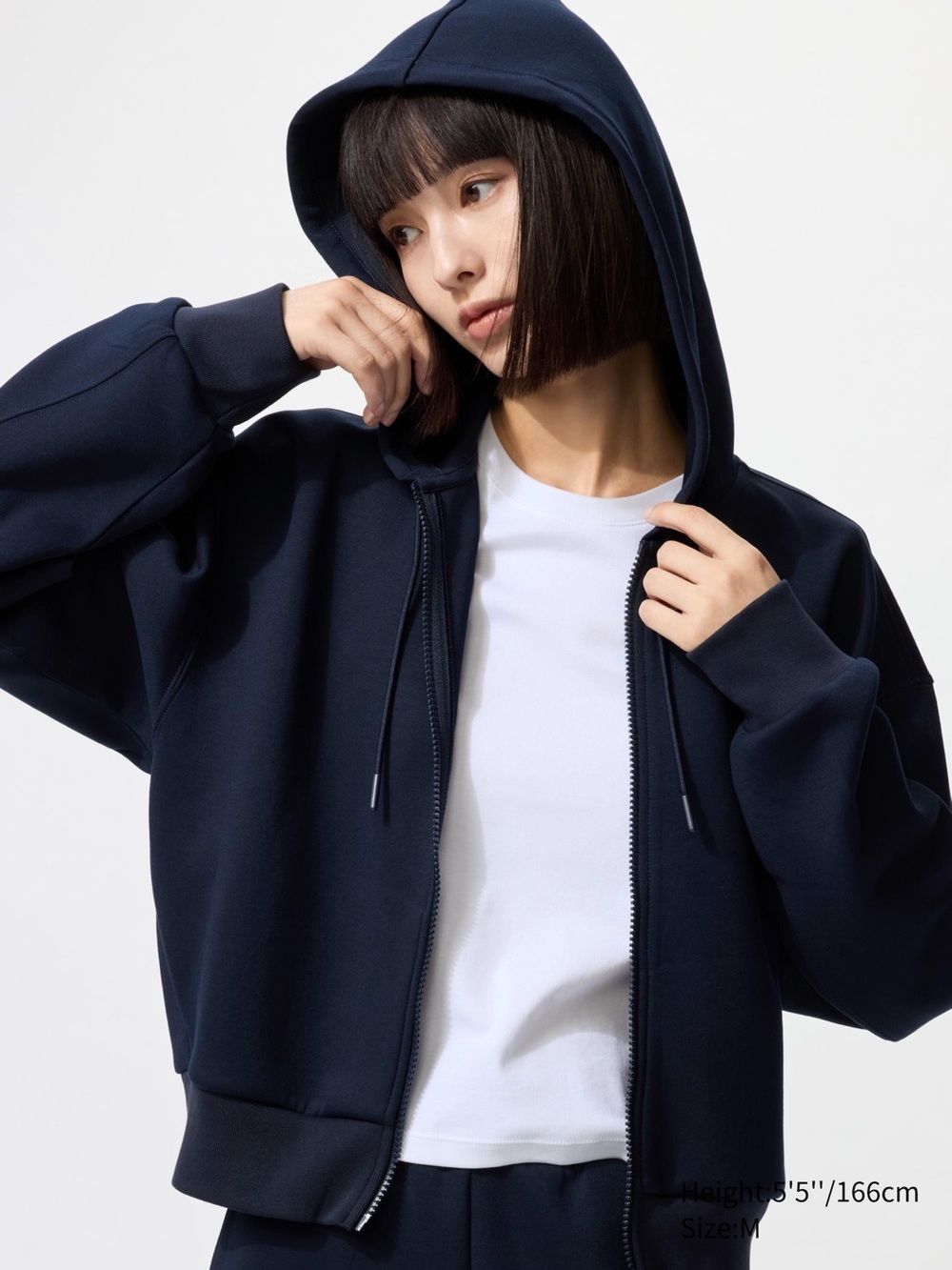 Uniqlo Women's DRY Sweat Full-Zip Hoodie